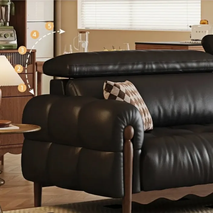 Globe Sofa - French retro style elegant leather sofa Globe Sofa - French retro style elegant leather sofa