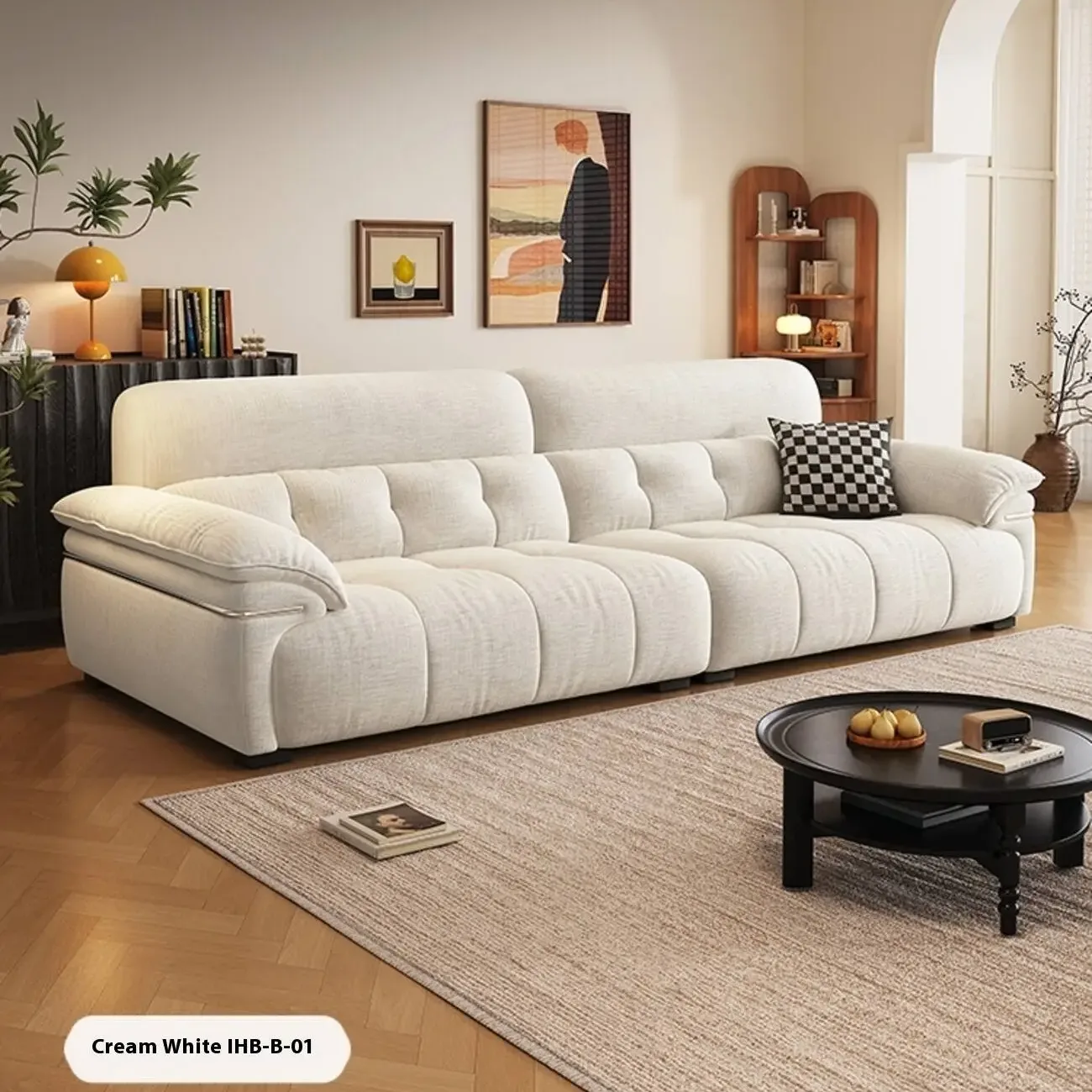 主图-05a Globe Sofa - Vintage Top-Grain Leather Sofa