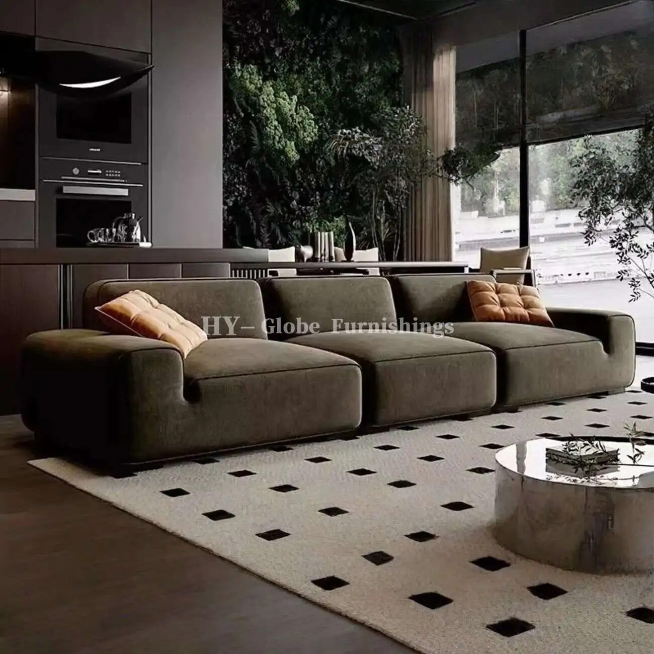 Globe Sofa - Big Black Bull Compressed Sofa 主图-06