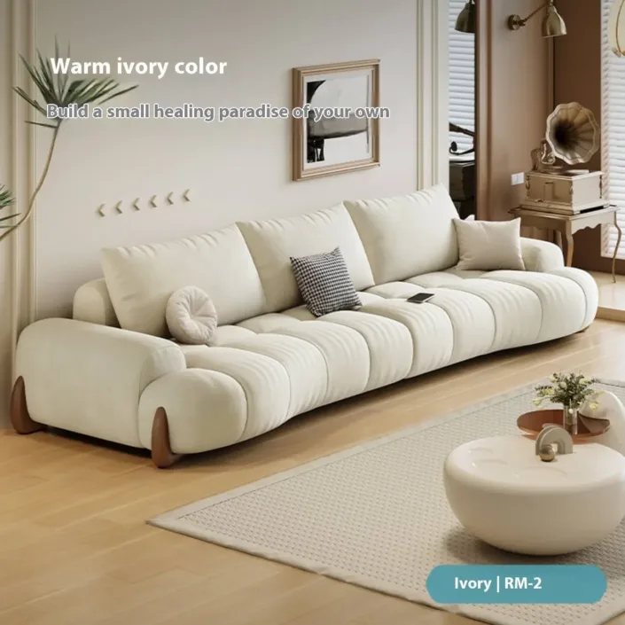 Globe Sofa - New French Curved Tech Fabric Sofa Globe Sofa - New French Curved Tech Fabric Sofa