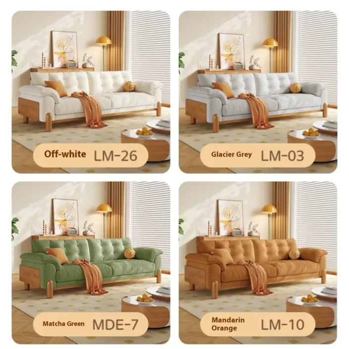 Globe Sofa - Nordic Cloud Solid Wood Upholstered Sofa Globe Sofa - Nordic Cloud Solid Wood Upholstered Sofa