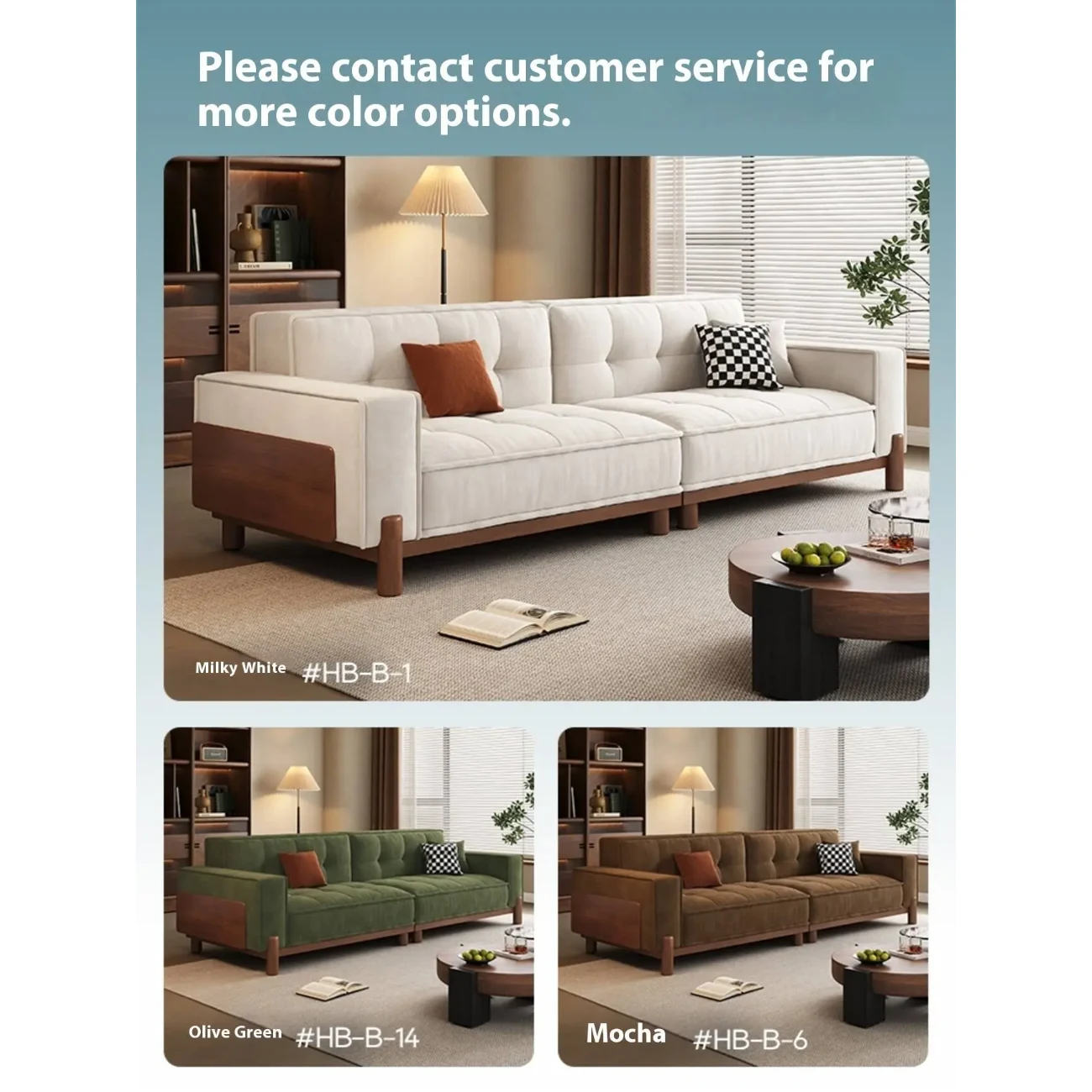 主图-06 Globe Sofa - Medieval-style solid wood fabric sofa