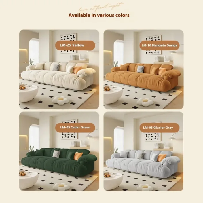 Globe Sofa - Cloud Puff Modern Minimalist Straight Sofa Globe Sofa - Cloud Puff Modern Minimalist Straight Sofa