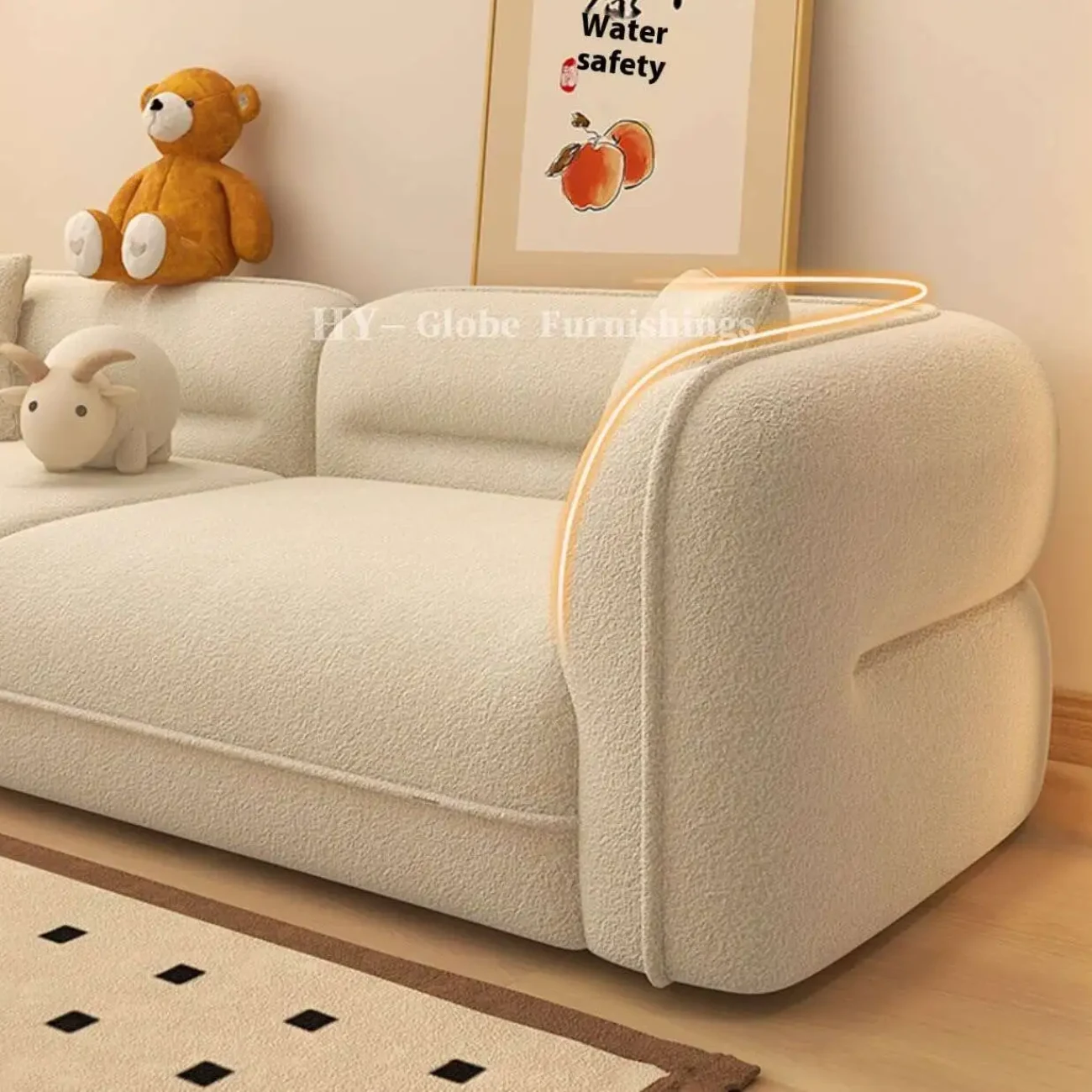主图-06 Globe Sofa - French bubble ball compression sofa