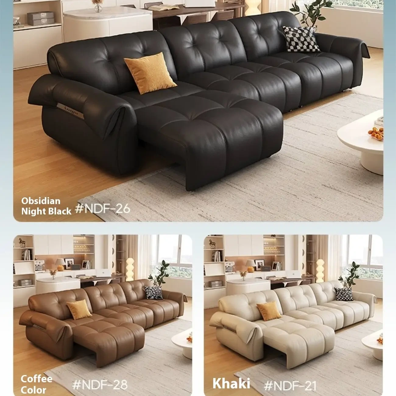 主图-06 Globe Sofa - Italian Minimalist Multifunctional Electric Leather Sofa