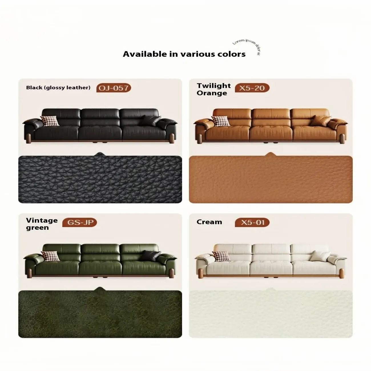 主图-06 Globe Sofa - Retro Style Electric Reclining Top-Grain Leather Sofa Bed