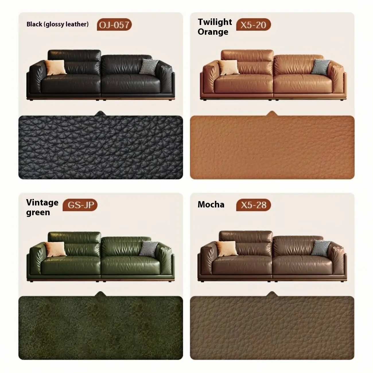 主图-06 Globe Sofa - "Embrace of Time" Retro Romantic Leather Sofa