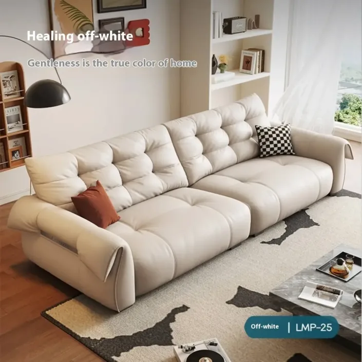 Globe Sofa - Swan-Neck Armrest Italian Leather Sofa Globe Sofa - Swan-Neck Armrest Italian Leather Sofa