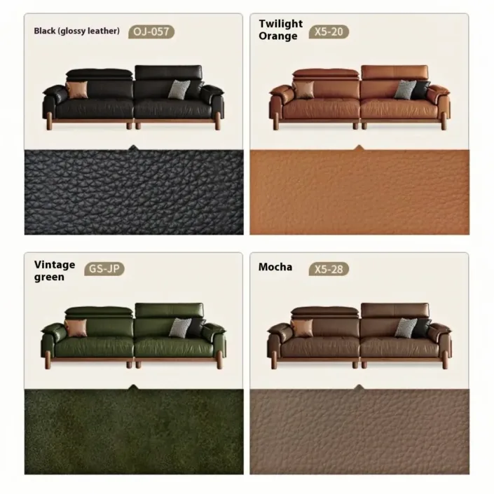 Globe Sofa - Italian Minimalist Straight-Back Top-Grain Leather Sofa Globe Sofa - Italian Minimalist Straight-Back Top-Grain Leather Sofa
