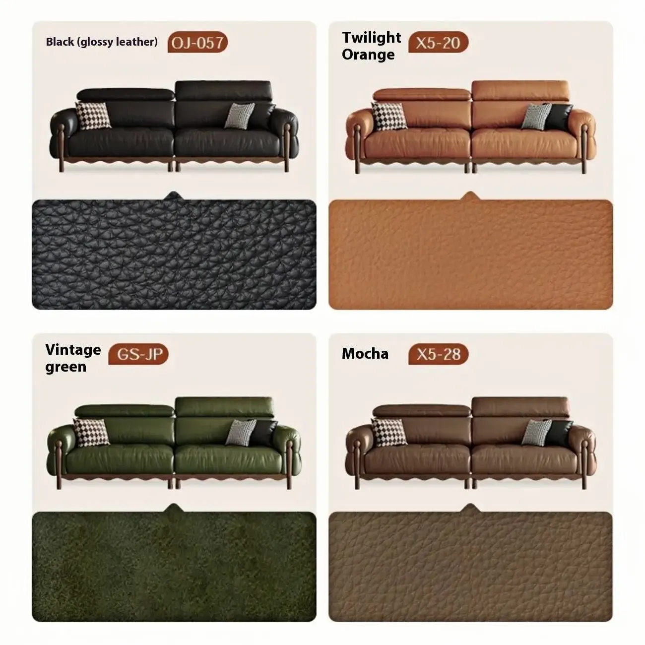 主图-06 Globe Sofa - French retro style elegant leather sofa