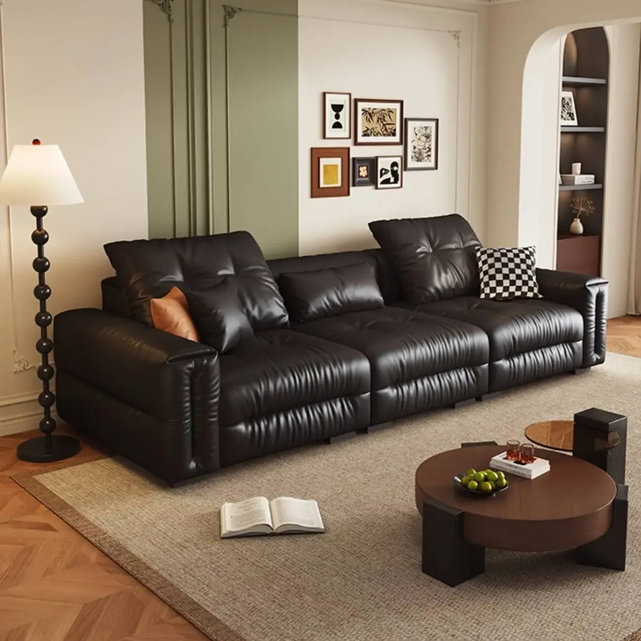 主图-06 Globe Sofa - Eternal Luxury Oasis · Cloudy Feel Leather Sofa
