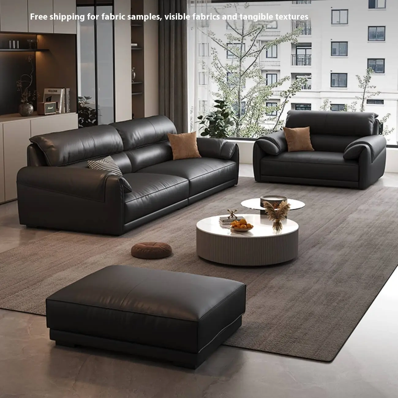 主图-06 Globe Sofa - Italian Modern Minimalist Dream Leather Sofa