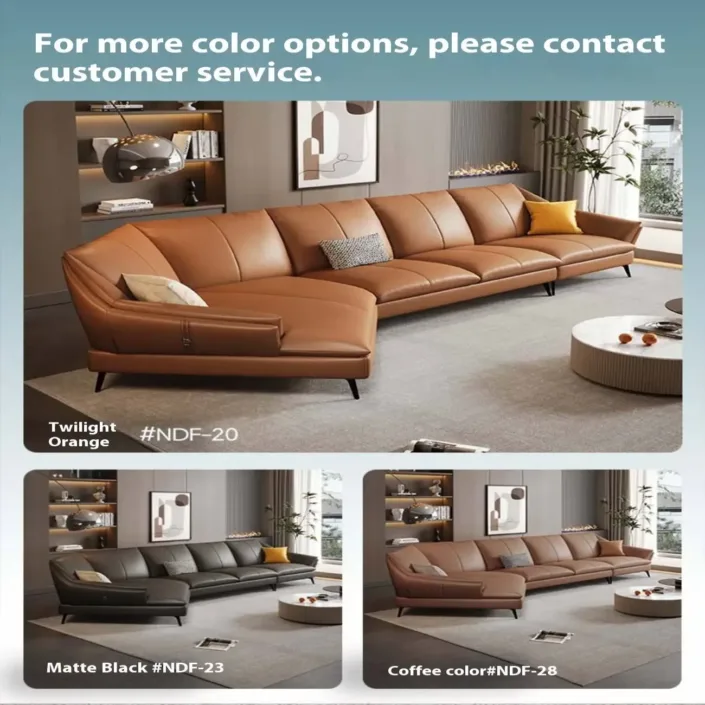 Globe Sofa - Light Luxury Minimalist Leather Chaise Lounge Sofa Globe Sofa - Light Luxury Minimalist Leather Chaise Lounge Sofa