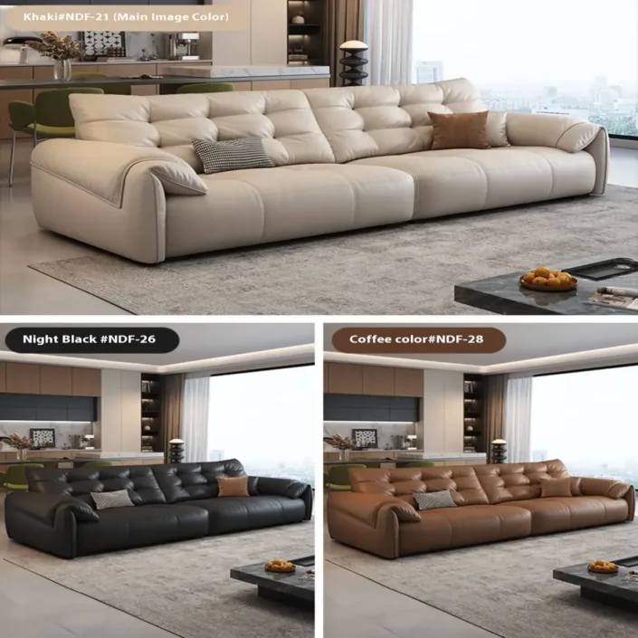 Globe Sofa - Italian-style straight-line top-grain leather sofa Globe Sofa - Italian-style straight-line top-grain leather sofa