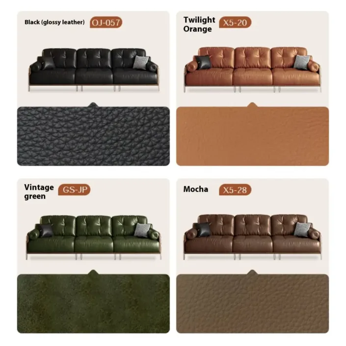 Globe Sofa - Retro-style minimalist genuine leather sofa Globe Sofa - Retro-style minimalist genuine leather sofa