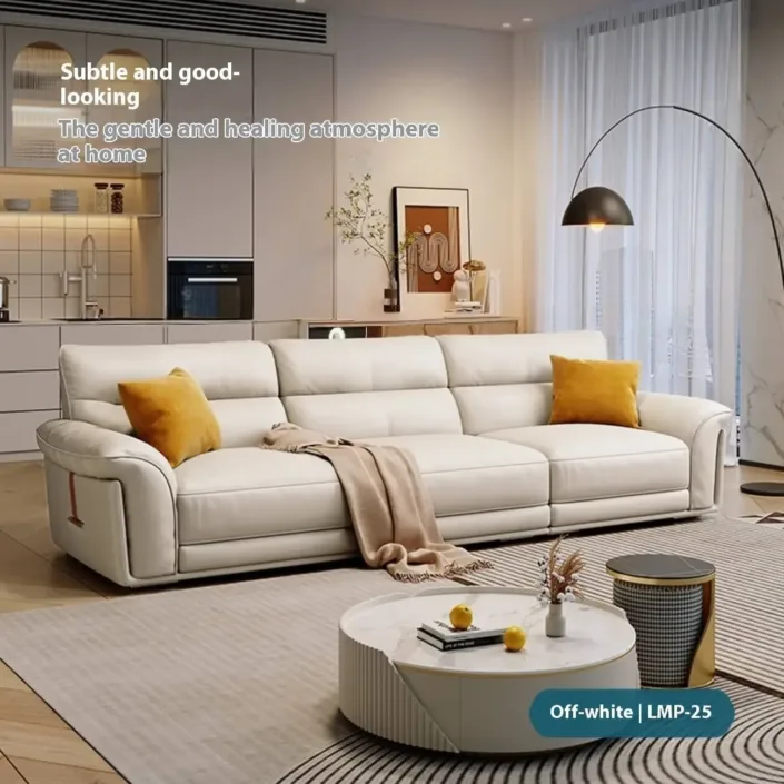 Globe Sofa - Italian Minimalist Light Luxury Top-Grain Leather Sofa Globe Sofa - Italian Minimalist Light Luxury Top-Grain Leather Sofa