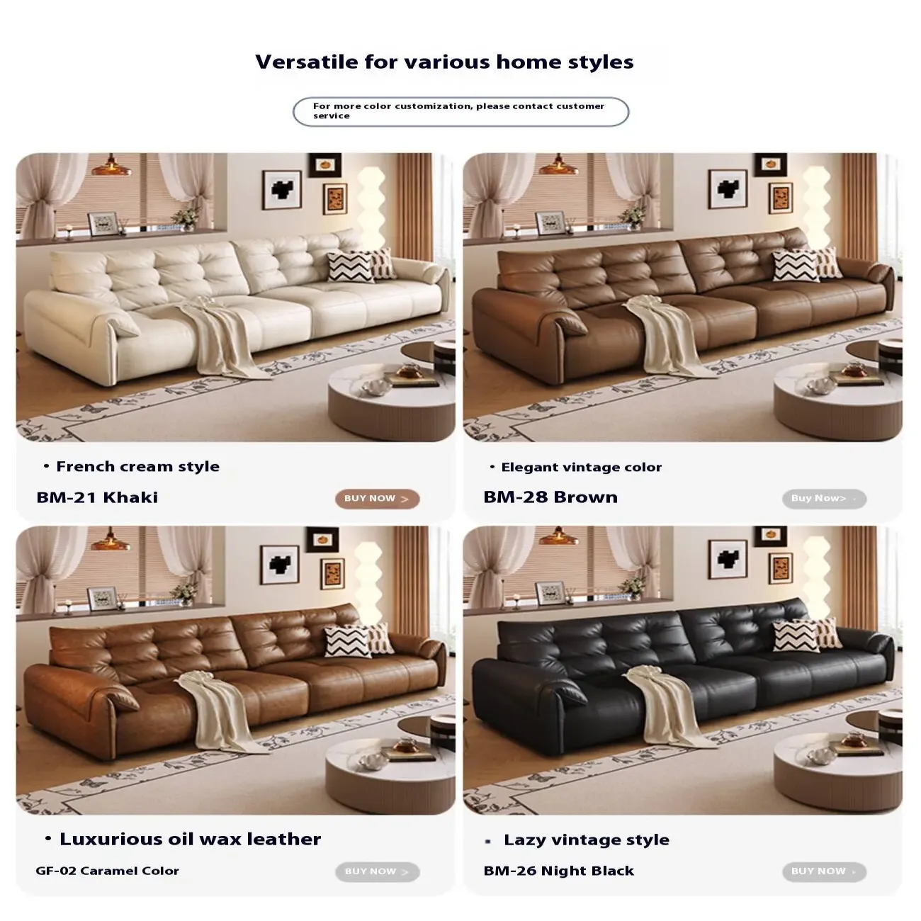 主图-06 Globe Sofa - Modern Minimalist Elephant Ear Top-Grain Leather Sofa