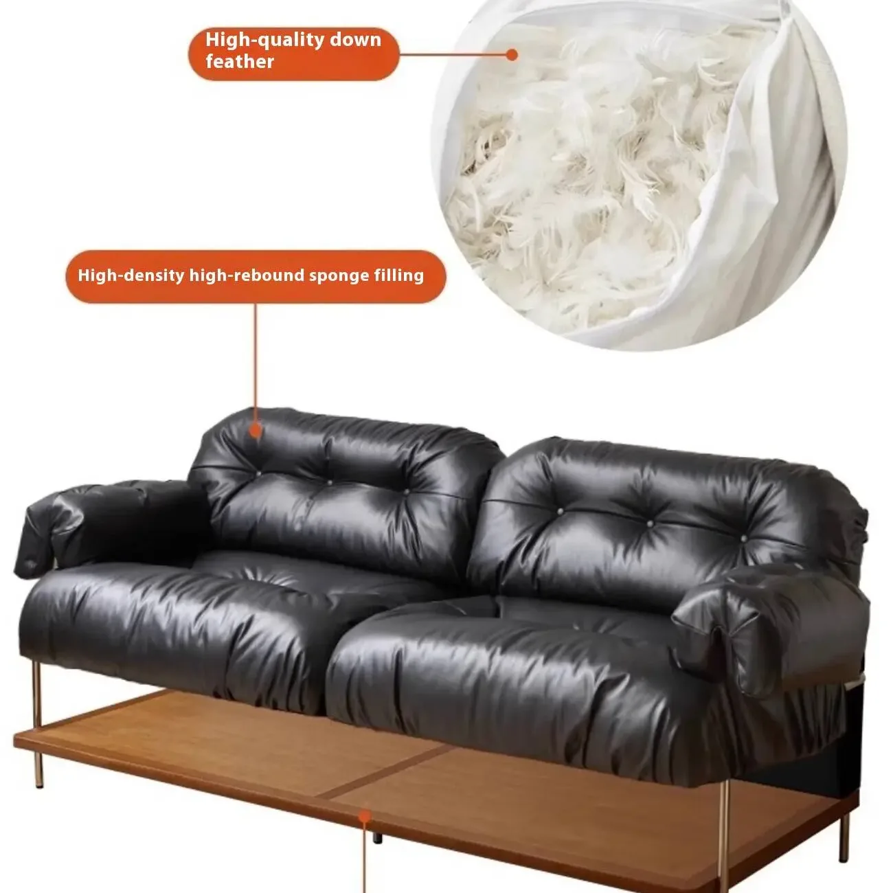 主图-06 Globe Sofa - Cloud-shaped Ear-shaped Leather Sofa