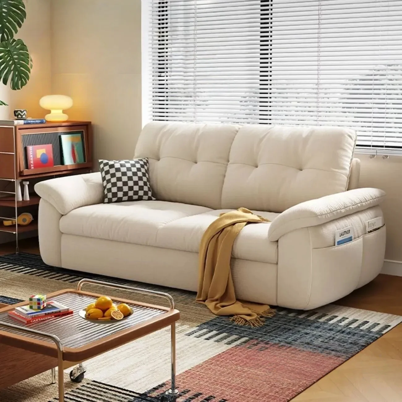 主图-06 Globe Sofa - Removable and Washable Cat-Scratch-Resistant Cloud-Shaped Folding Sofa Bed