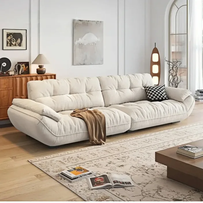 Globe Sofa - New Modern Cream Cloud Sofa Globe Sofa - New Modern Cream Cloud Sofa
