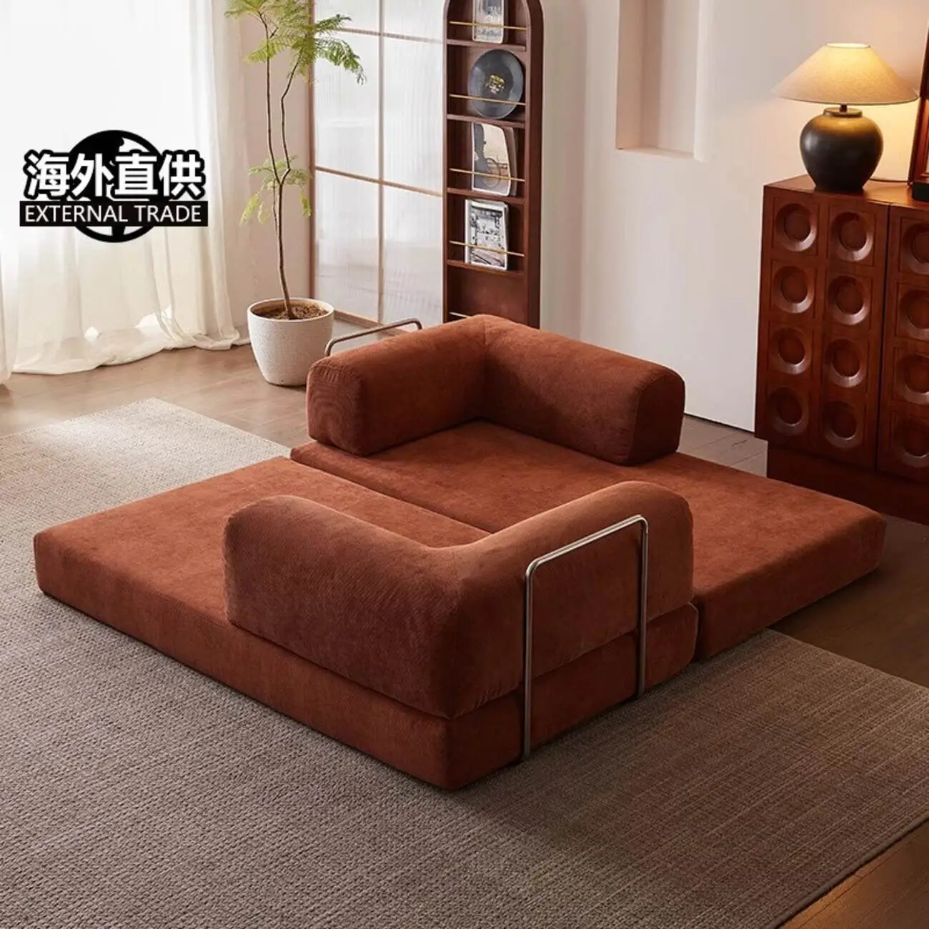主图-06 Globe Sofa - Corduroy Lazy Compressed Sofa Bed