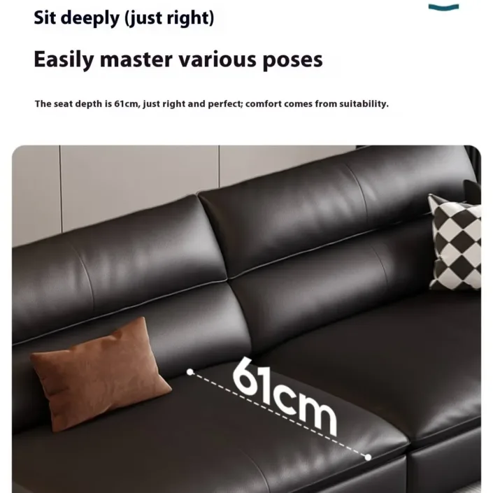 Globe Sofa - Italian Light Luxury Top-Grain Leather Sailboat Sofa Globe Sofa - Italian Light Luxury Top-Grain Leather Sailboat Sofa