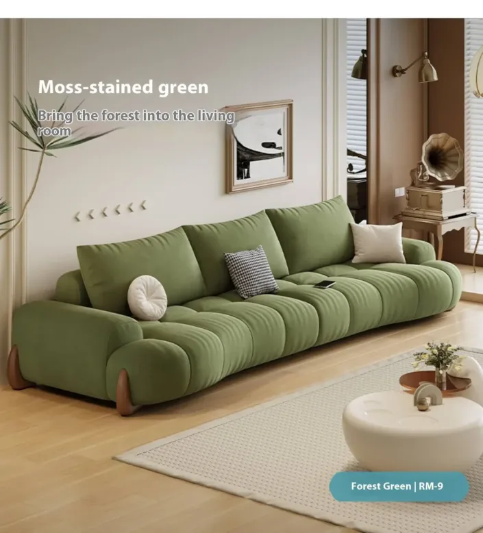 Globe Sofa - New French Curved Tech Fabric Sofa Globe Sofa - New French Curved Tech Fabric Sofa