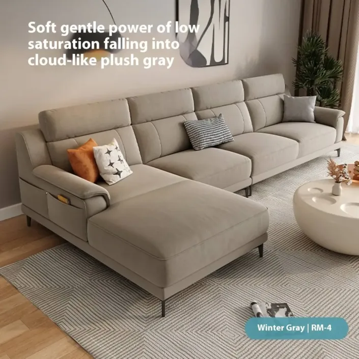 Globe Sofa - Nordic Modern Antibacterial Fabric Corner Sofa Globe Sofa - Nordic Modern Antibacterial Fabric Corner Sofa