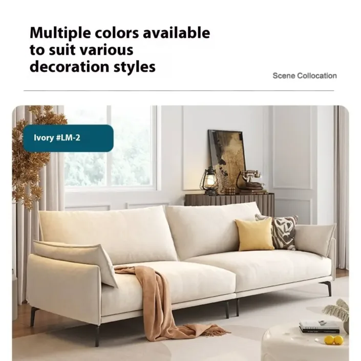 Globe Sofa - Creamy Style Tech Antibacterial Scratch-Resistant Sofa Globe Sofa - Creamy Style Tech Antibacterial Scratch-Resistant Sofa