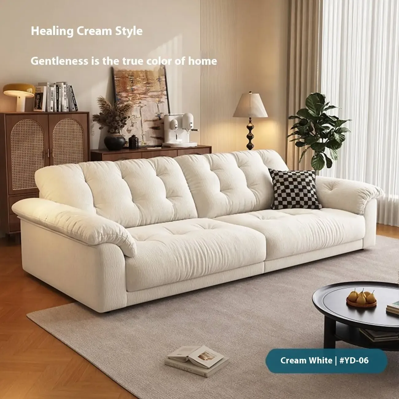 主图–07 Globe Sofa - Removable and Washable Chenille Space Cloud Sofa