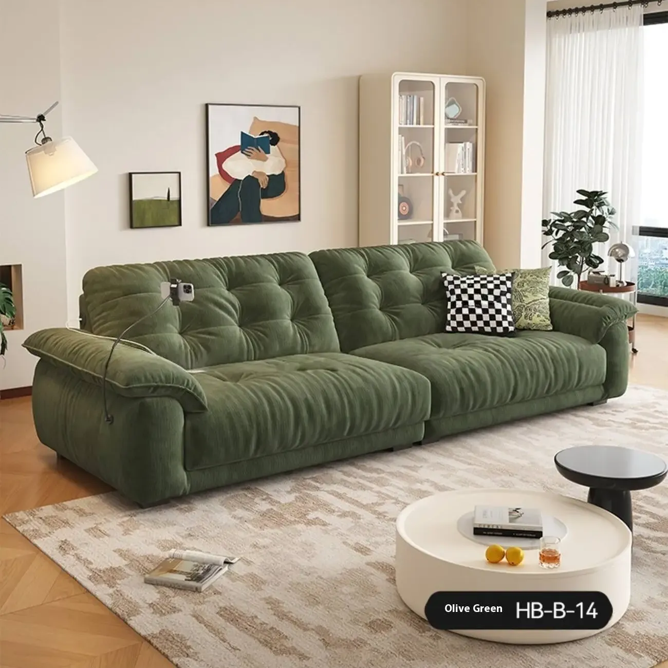 主图-07 Globe Sofa - Chenille Functional Charging Space Cloud Sofa