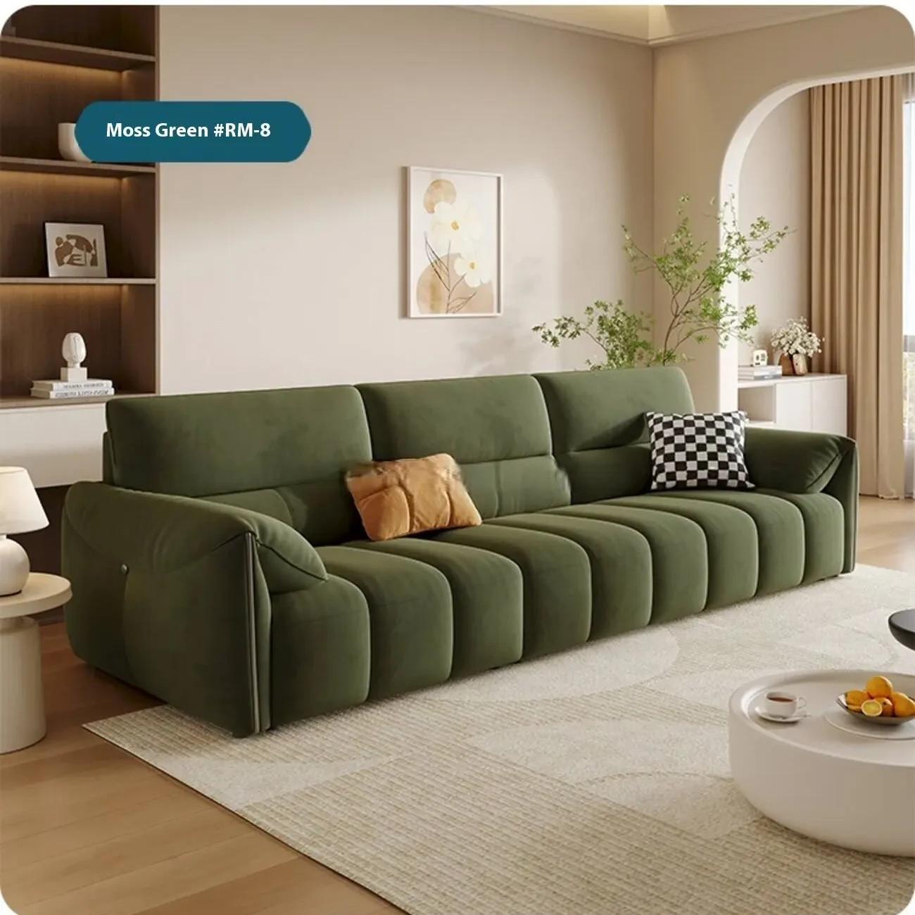 主图-07 Globe Sofa - New Linear Luxury Milk Fabric Sofa