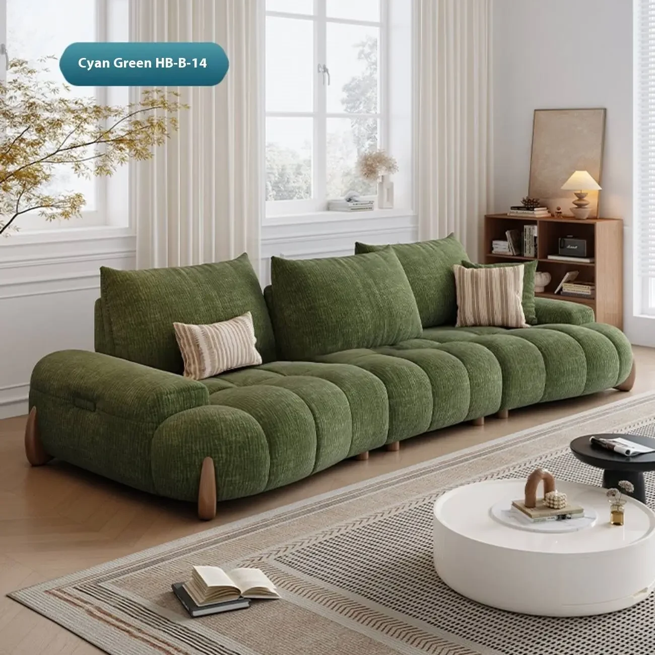 主图-07 Globe Sofa - New Adjustable Deep-Seat Linear Fabric Sofa