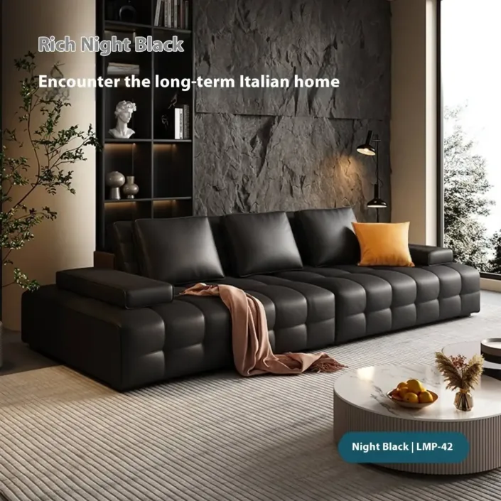 Globe Sofa - Lawrence Italian Minimalist Full Leather Sofa Globe Sofa - Lawrence Italian Minimalist Full Leather Sofa