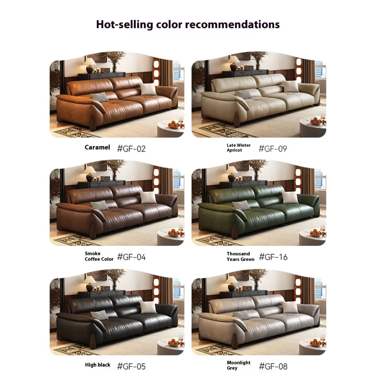 主图-07 Globe Sofa - Italian light luxury oil-wax leather sofa