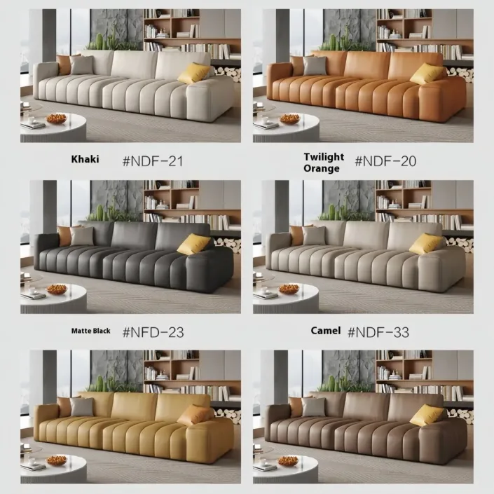 Globe Sofa - Light luxury piano key leather sofa Globe Sofa - Light luxury piano key leather sofa