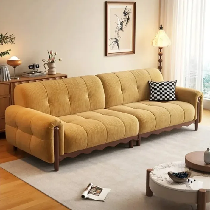Globe Sofa - New Solid Wood Chenille French Sofa Globe Sofa - New Solid Wood Chenille French Sofa