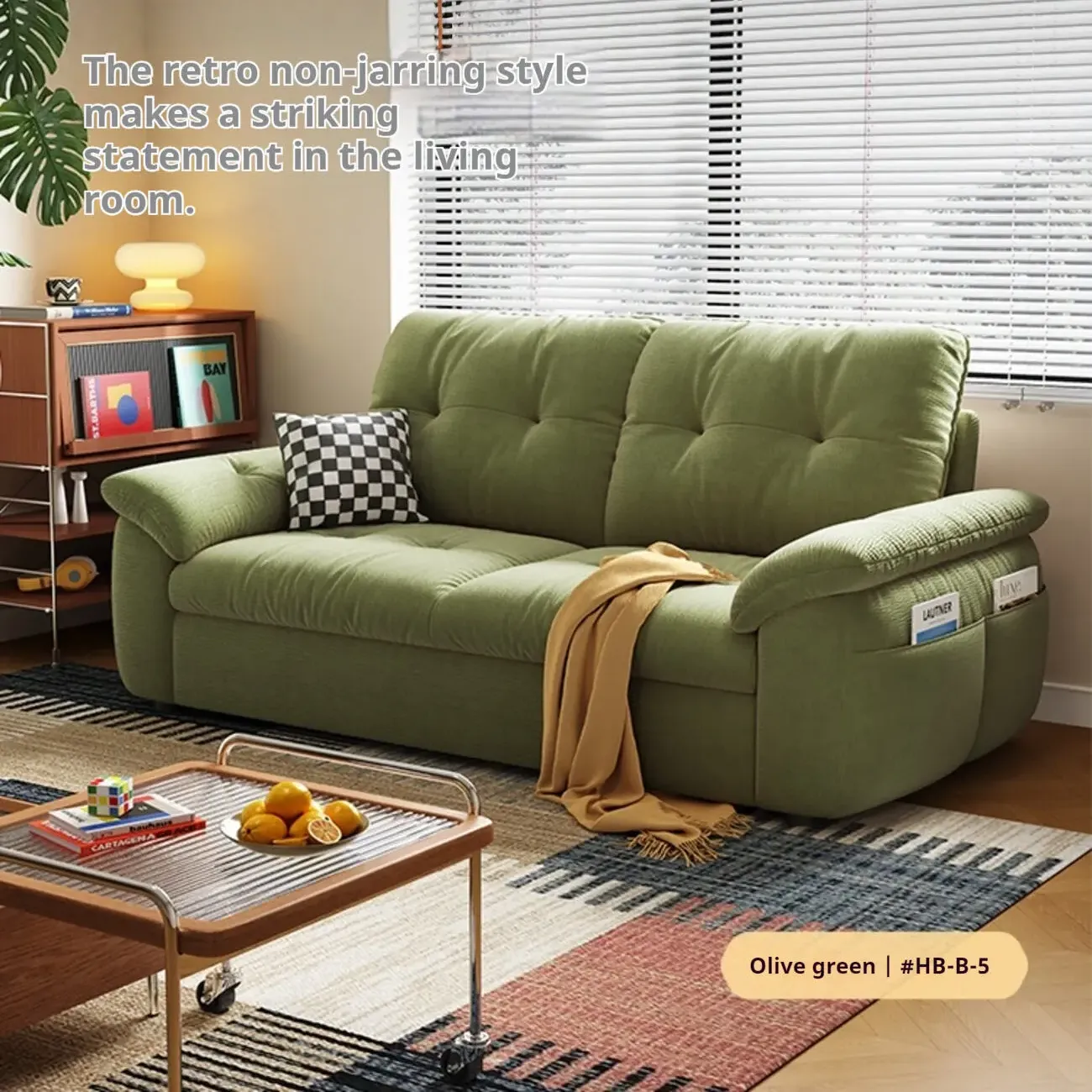 主图-08 Globe Sofa - Removable and Washable Cat-Scratch-Resistant Cloud-Shaped Folding Sofa Bed