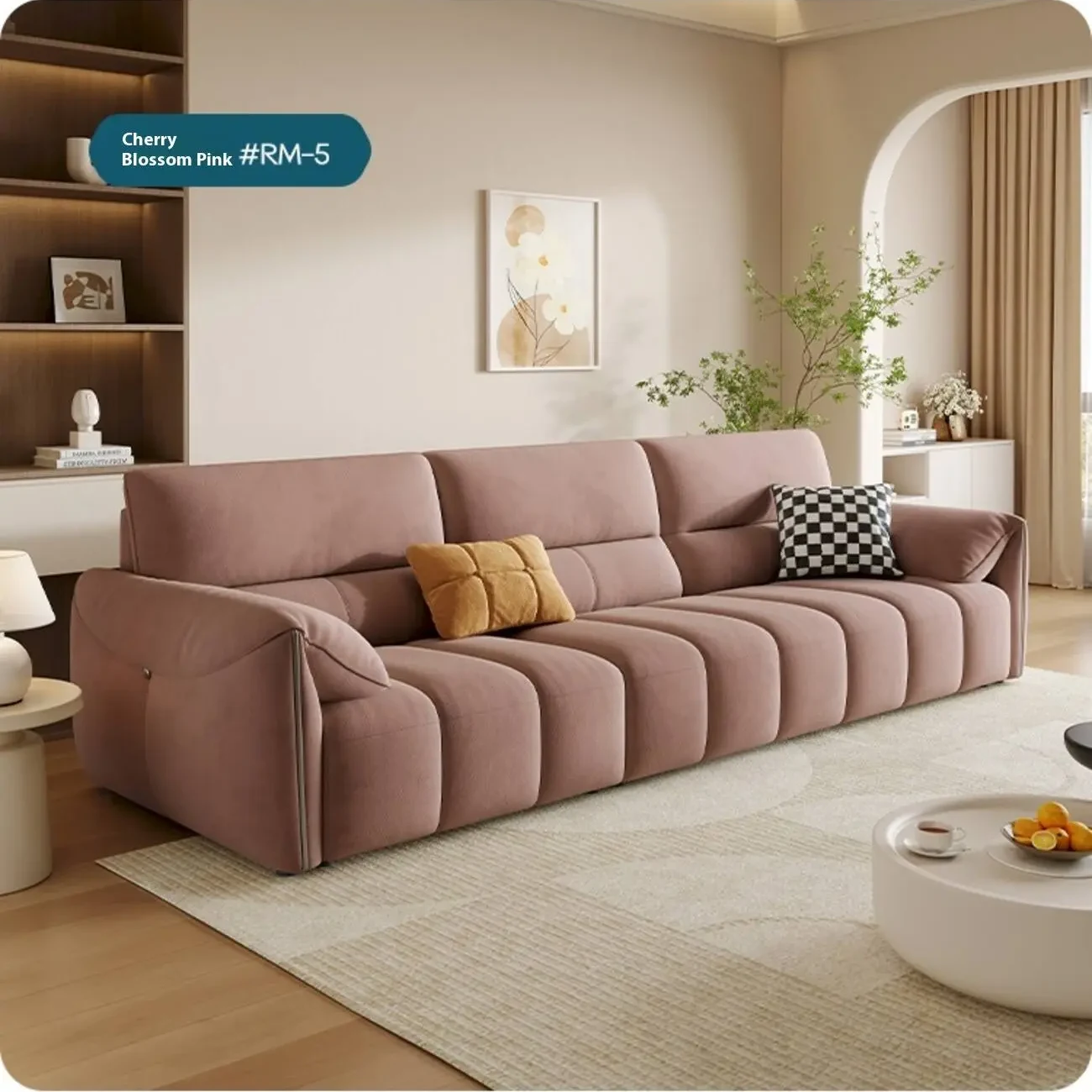 主图-08 Globe Sofa - New Linear Luxury Milk Fabric Sofa