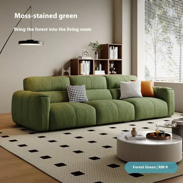 Globe Sofa - New Cream-Toned Tech Fabric Sofa in Linear Design Globe Sofa - New Cream-Toned Tech Fabric Sofa in Linear Design
