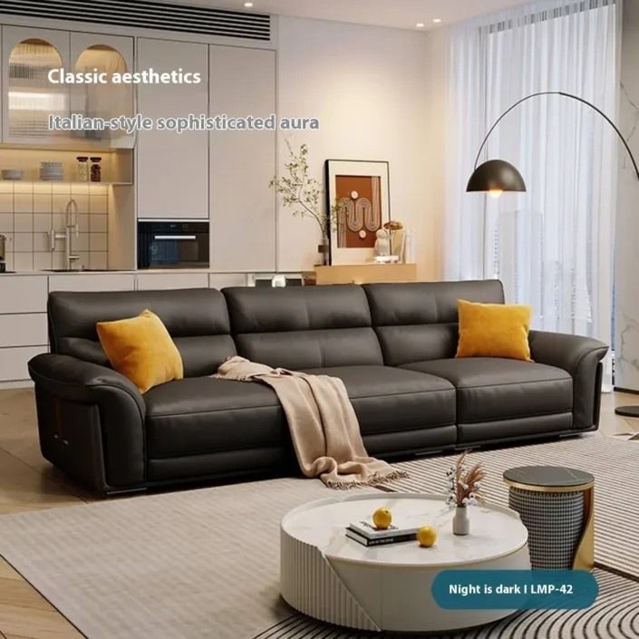 Globe Sofa - New Italian Top-Grain Leather Light Luxury Modern Sofa Globe Sofa - New Italian Top-Grain Leather Light Luxury Modern Sofa