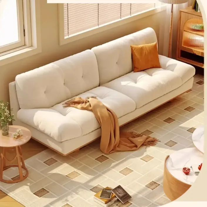 Globe Sofa - Nordic Cream Style Tech Wool Cloud Sofa Globe Sofa - Nordic Cream Style Tech Wool Cloud Sofa