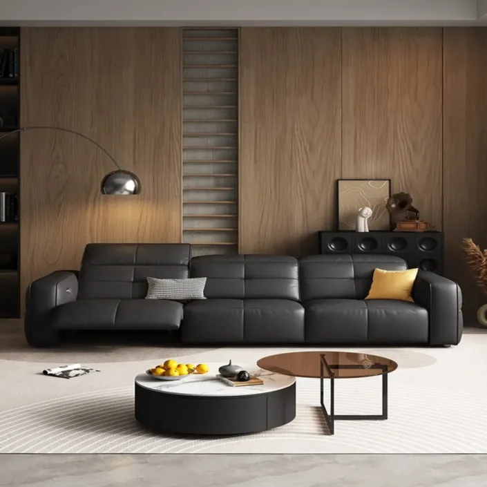 Globe Sofa - Italian Minimalist Genuine Leather Functional Sofa Globe Sofa - Italian Minimalist Genuine Leather Functional Sofa