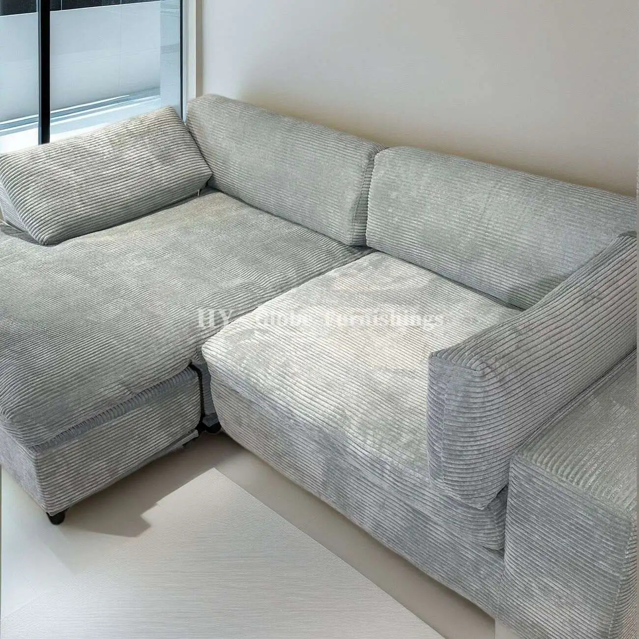 北欧奶油-客厅_33734537_1 Globe Sofa - L-shaped Corner Compression Sofa Bed