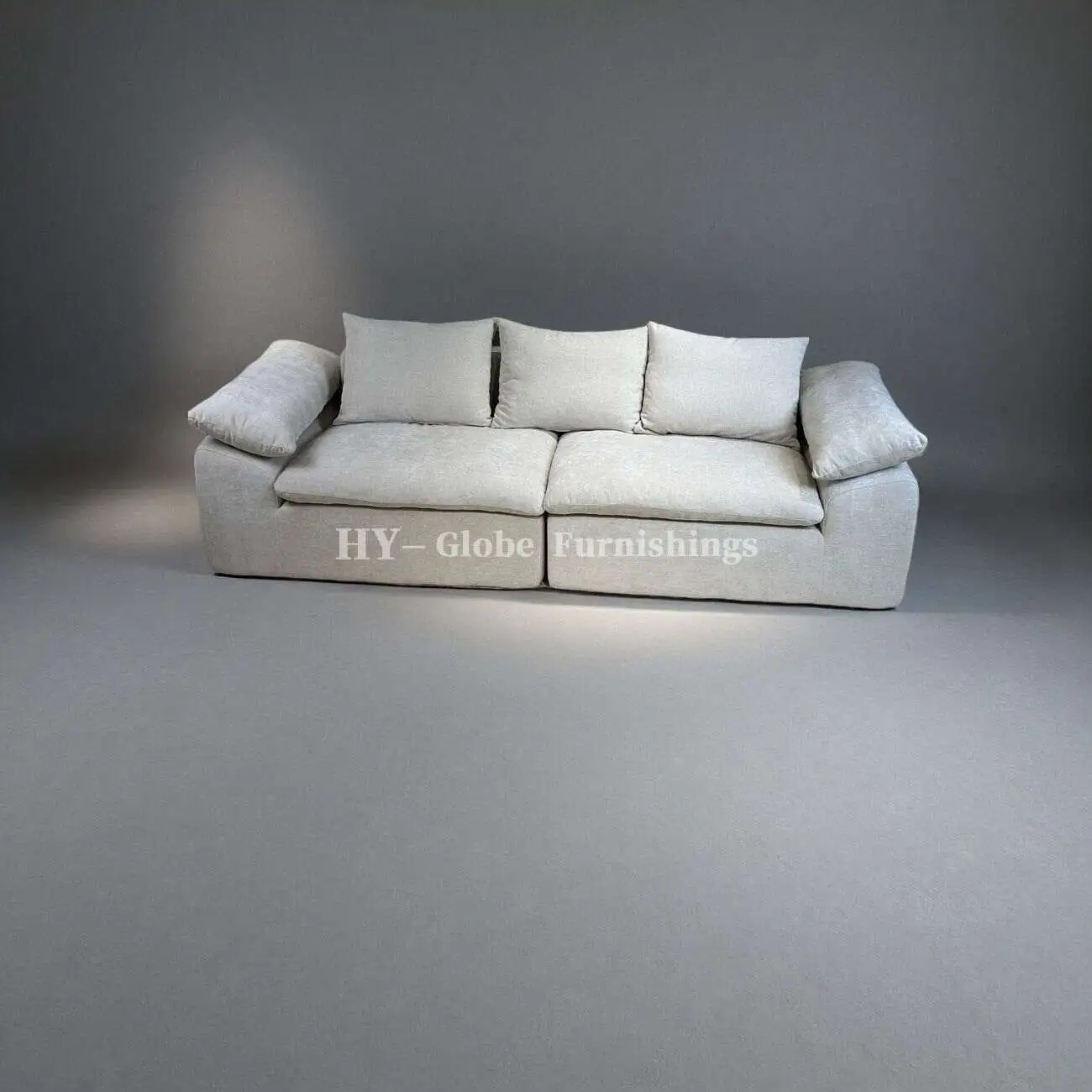Globe Sofa - Cloud Comfort Compression Sofa 灰色摄影棚_33734537_1