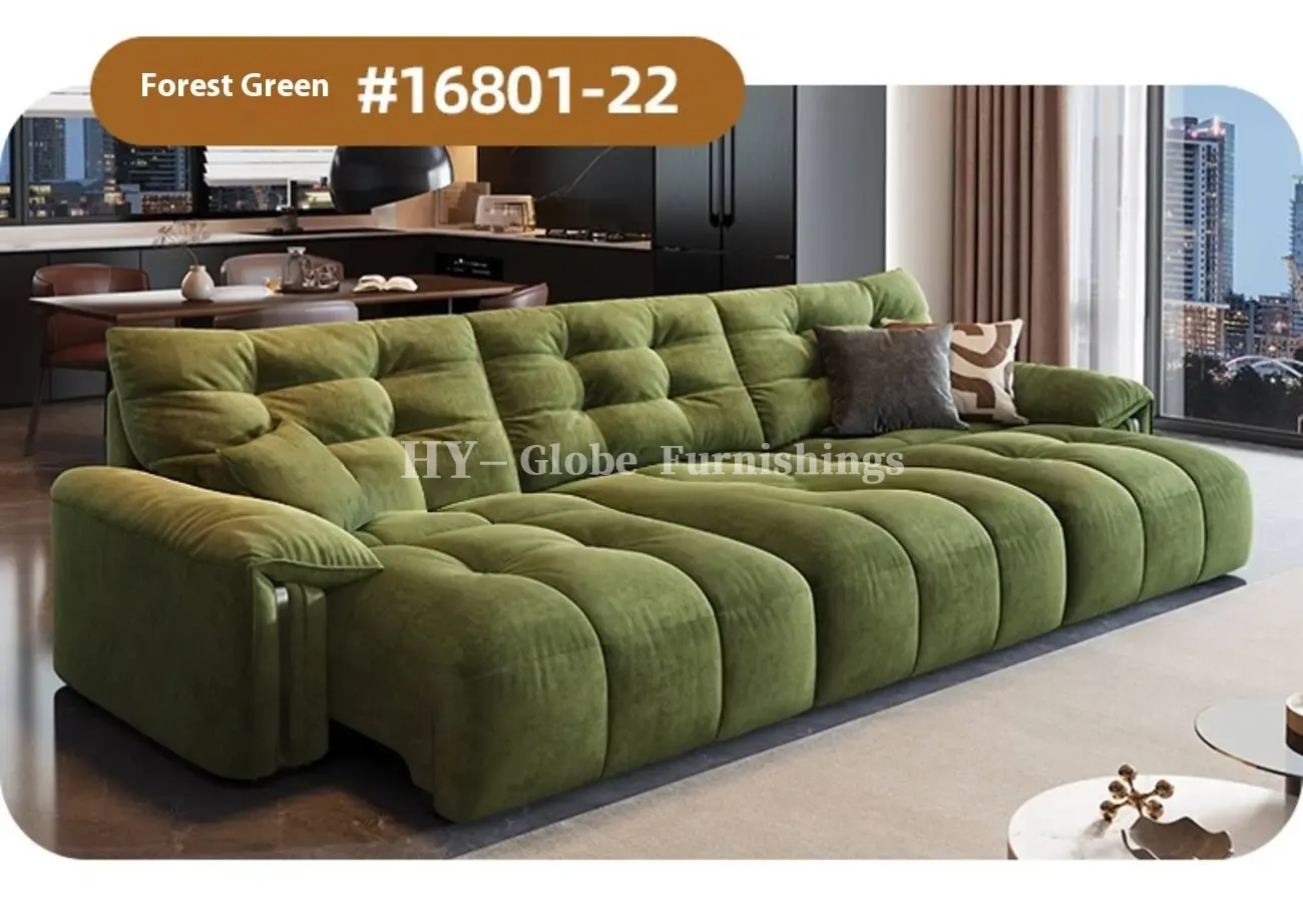 Globe Sofa - Cream folding and telescoping functional sofa