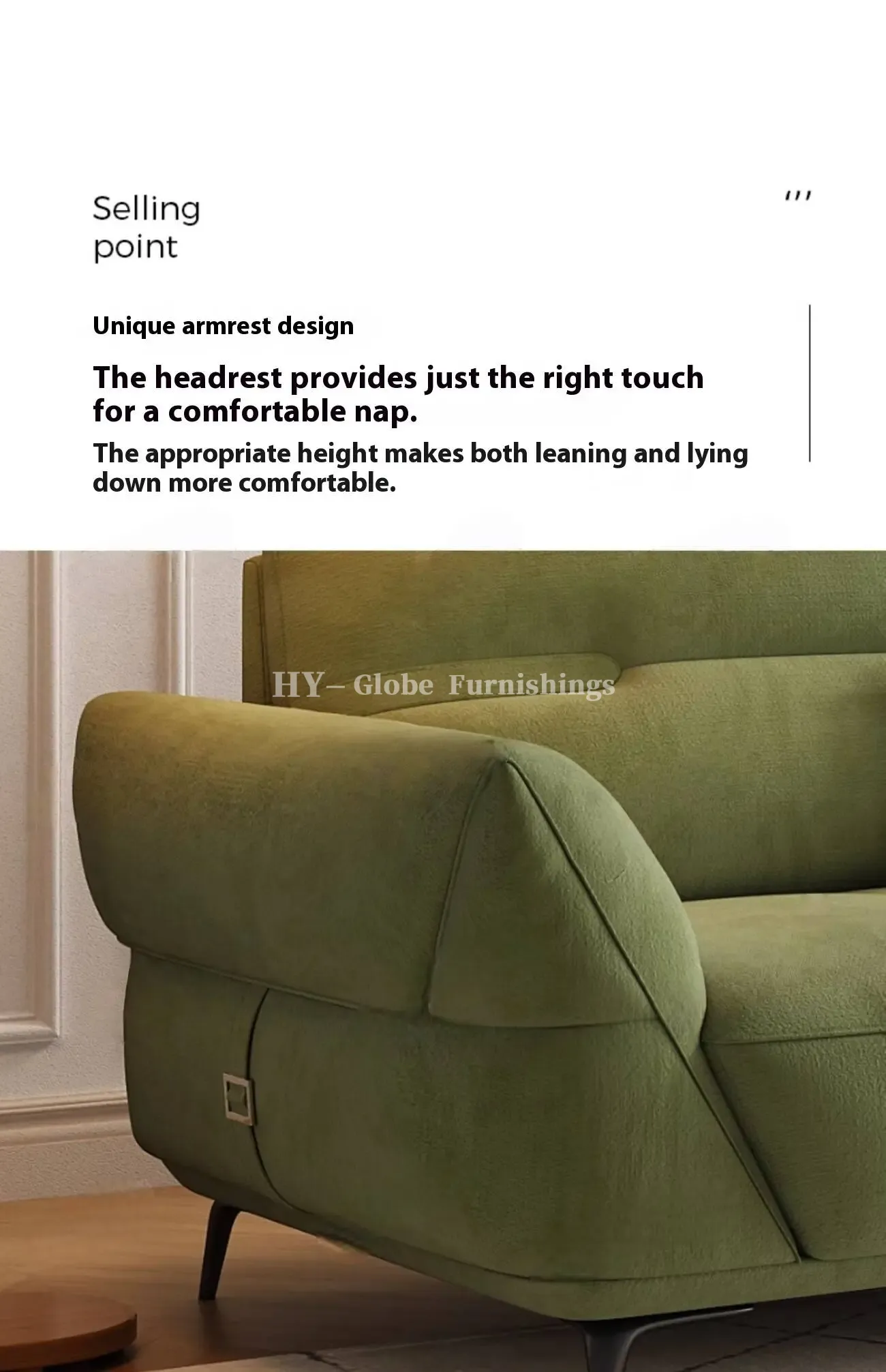 Globe Sofa - Cream-Style Tech Fabric Sofa