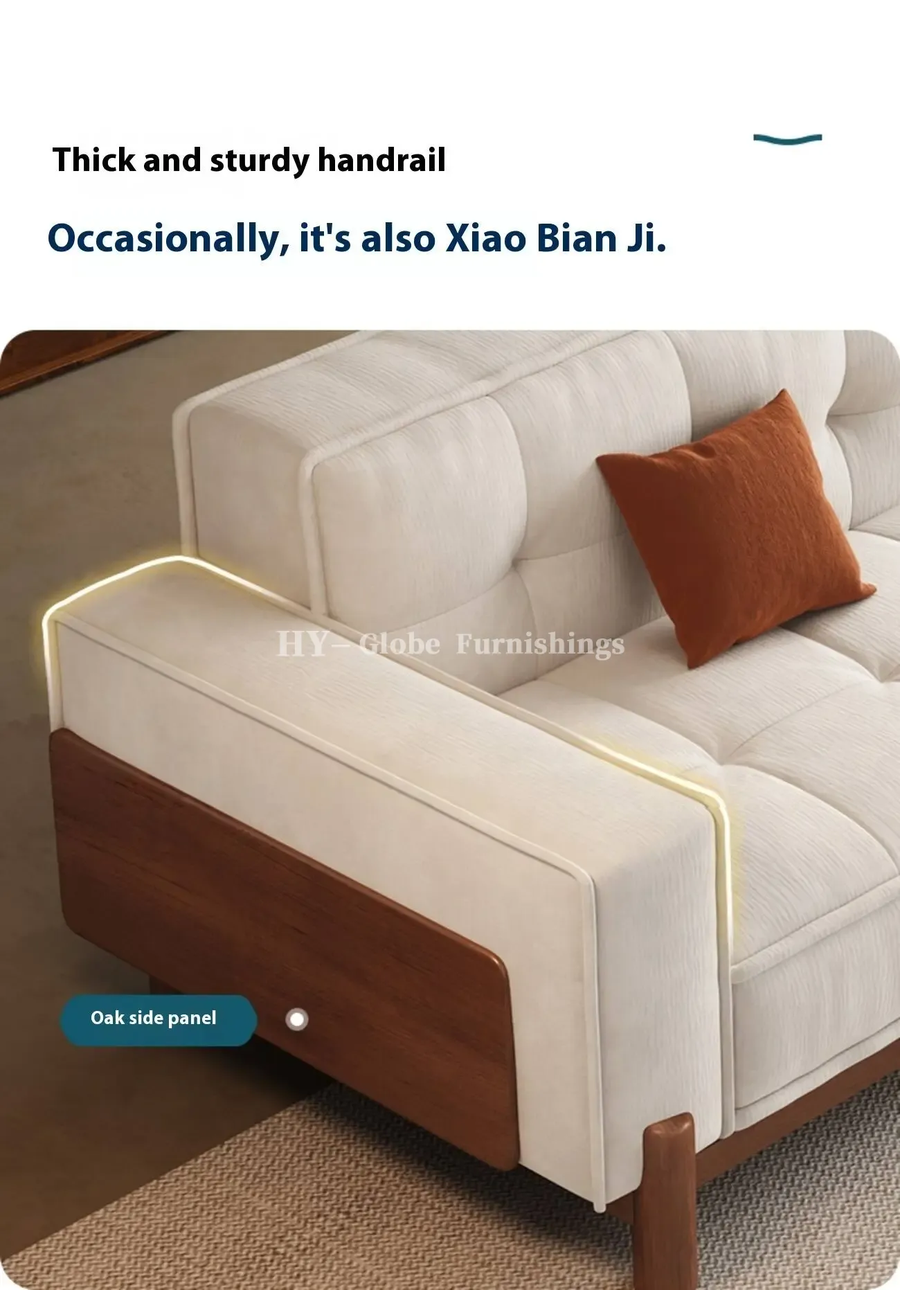 Globe Sofa - Nordic Cream Style Tech Wool Cloud Sofa