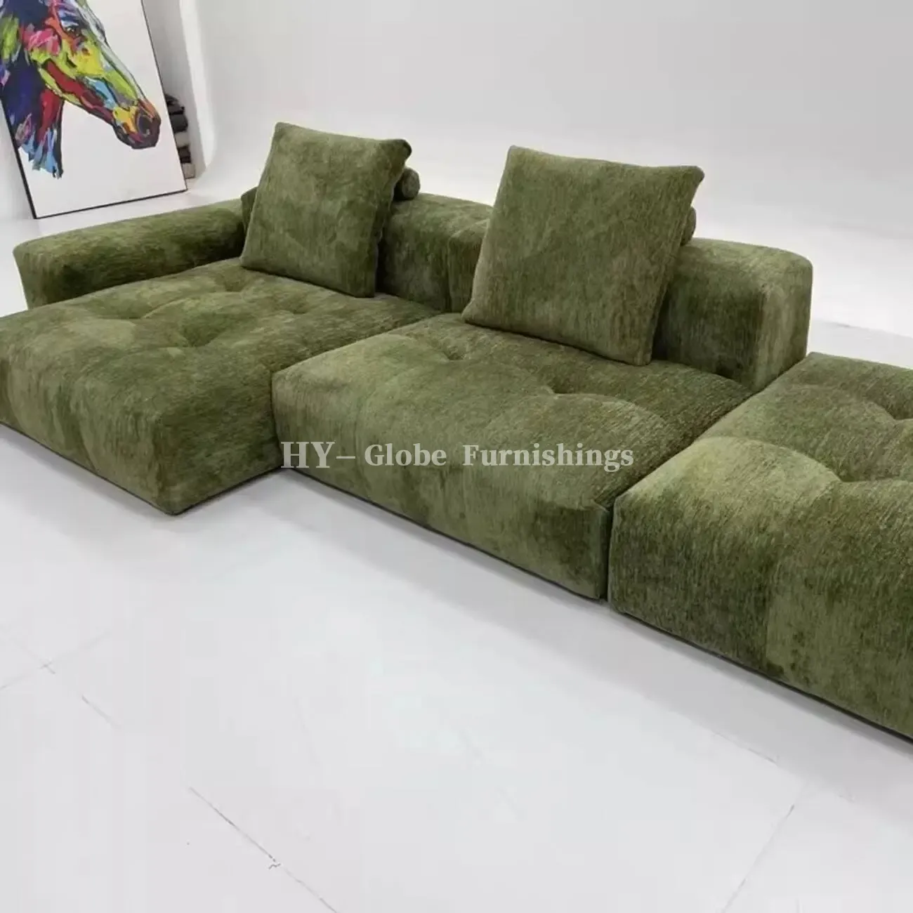 Globe Sofa - Fabric Pixel Modular Compression Sofa 详情-15