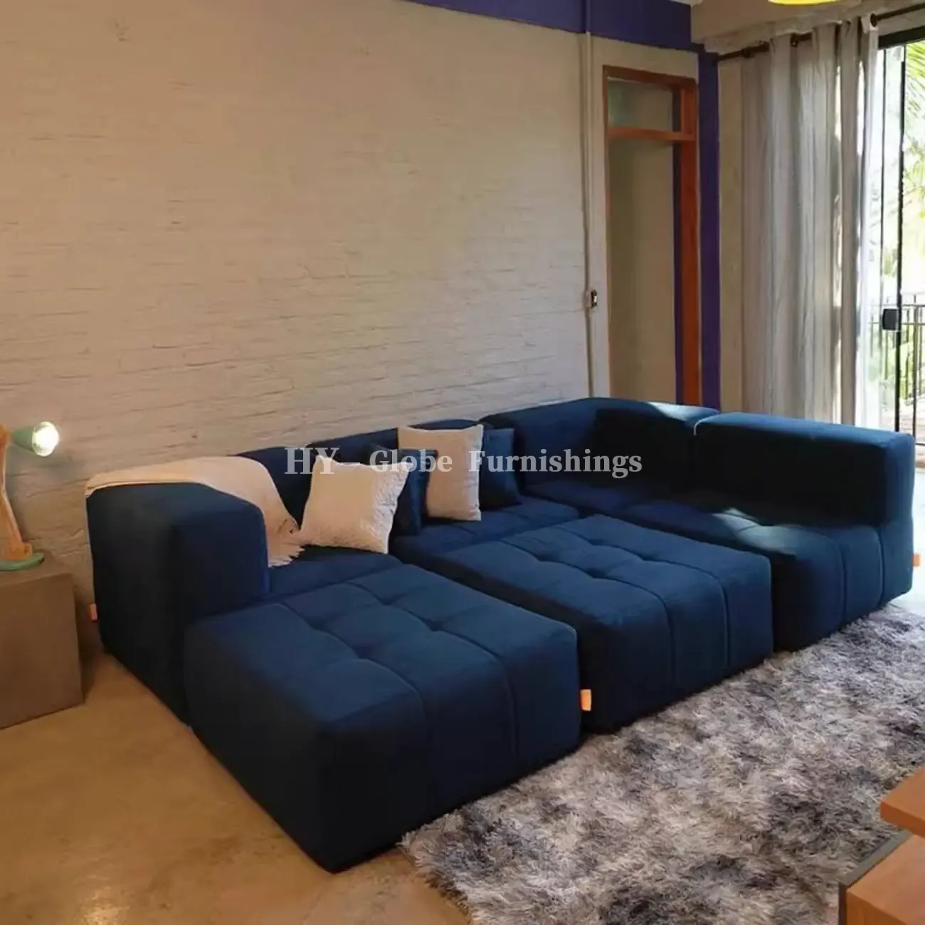 Globe Sofa - Vertical-flow tofu module compression sofa 详情-19